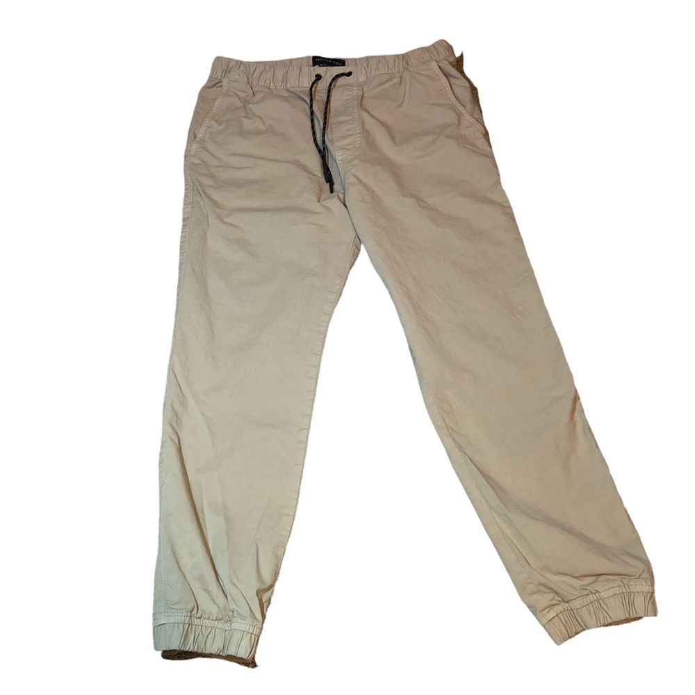 Men’s Light Khaki American Eagle Next Level Flex Jogger Pants